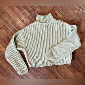 Green H&M Turtleneck Sweater